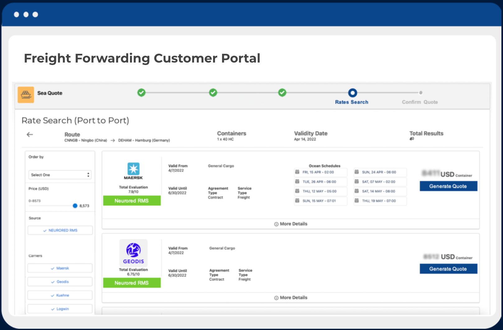 All-in-One Freight Forwarding Software - Neurored TMS & SCM