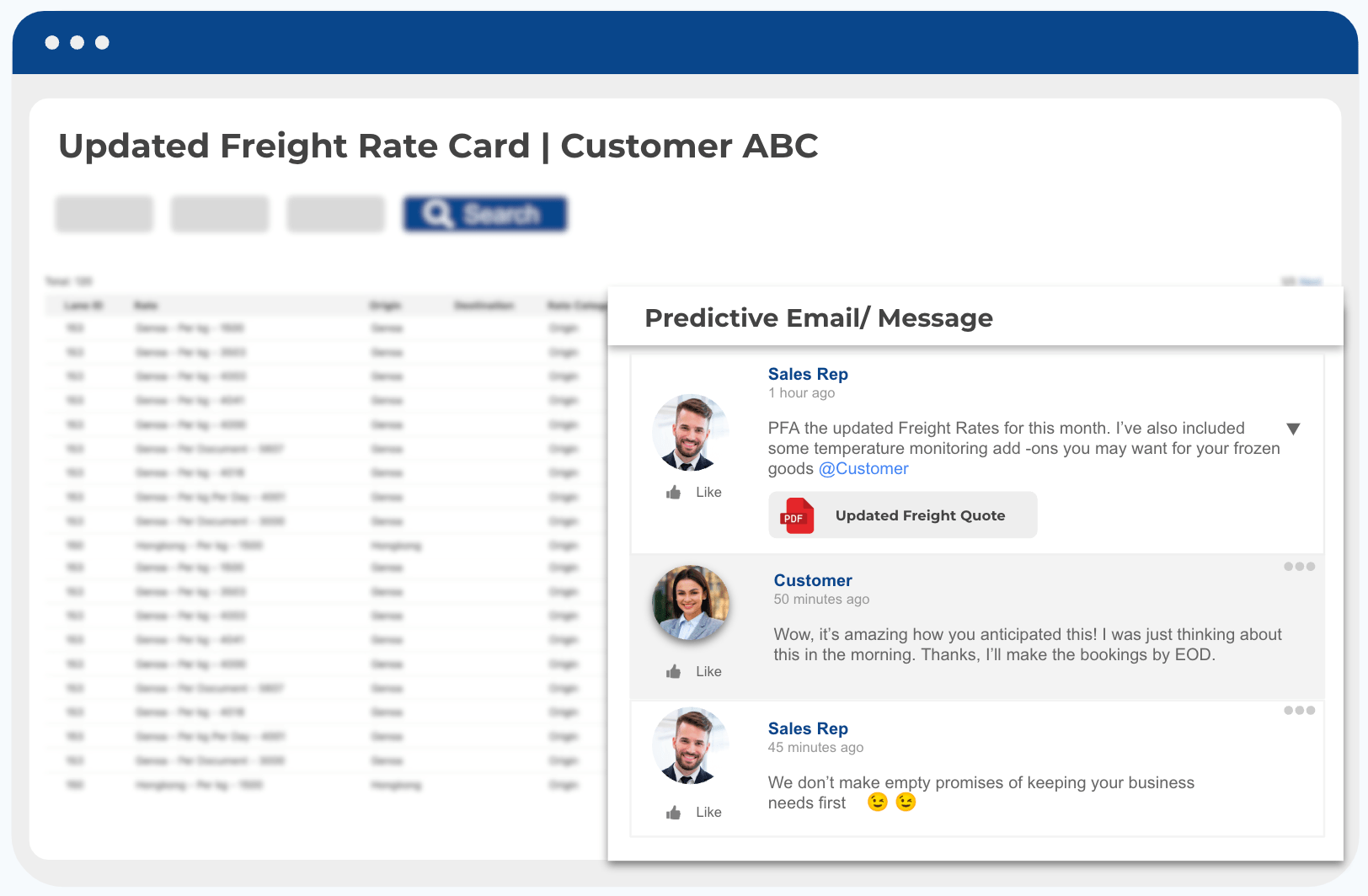 Generate Freight Quotes Predictively