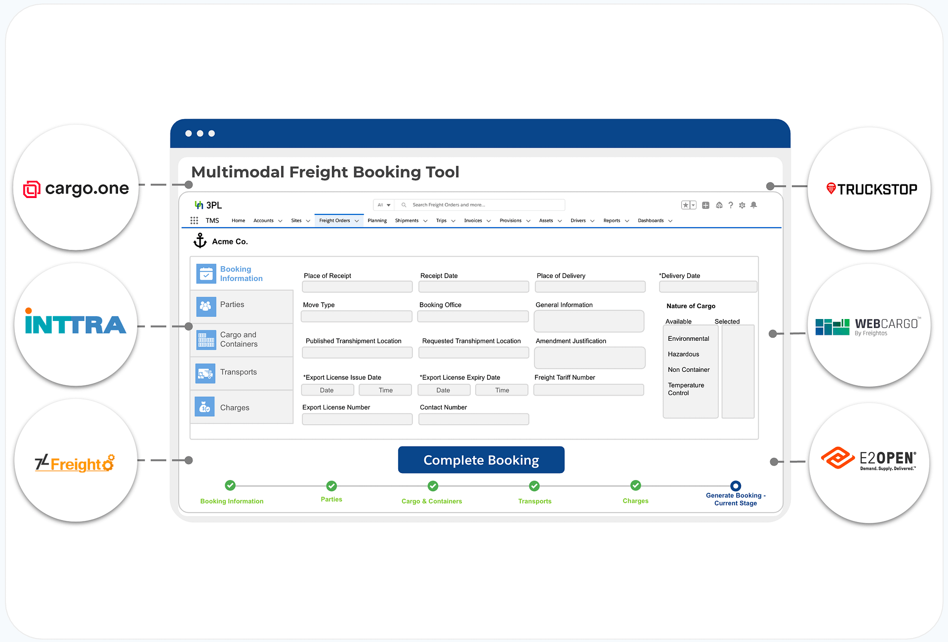 Multimodal Freight Booking Tool